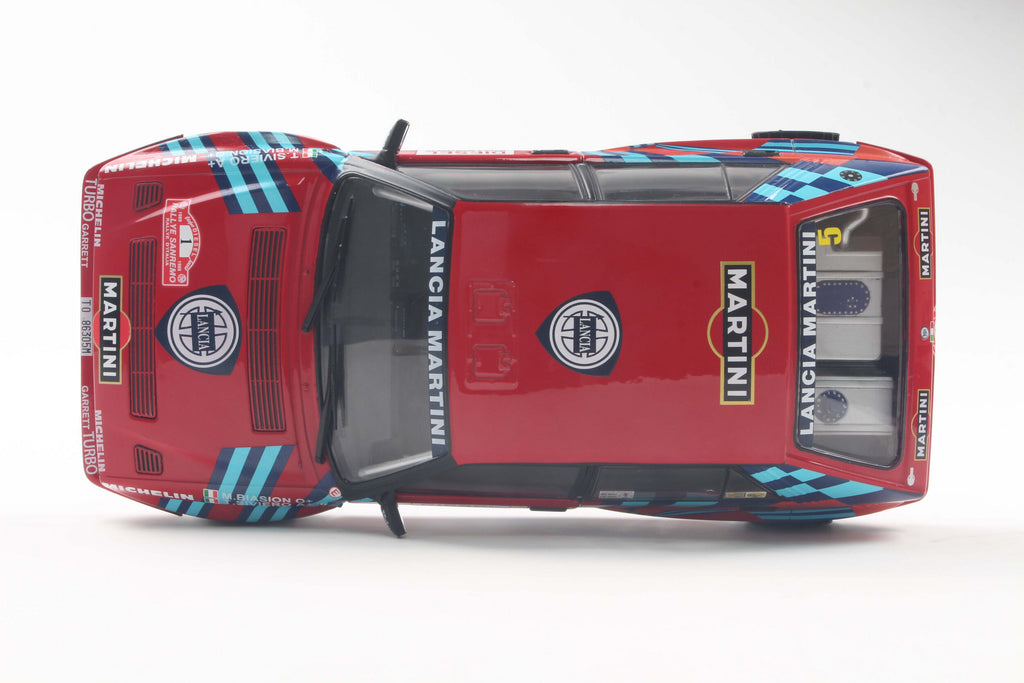 SOLIDO 1807808 MINIATURE LANCIA DELTA HF INTEGRALE RED N1 M.BIASION /
T.SIVIERO RALLY SAN 1/18