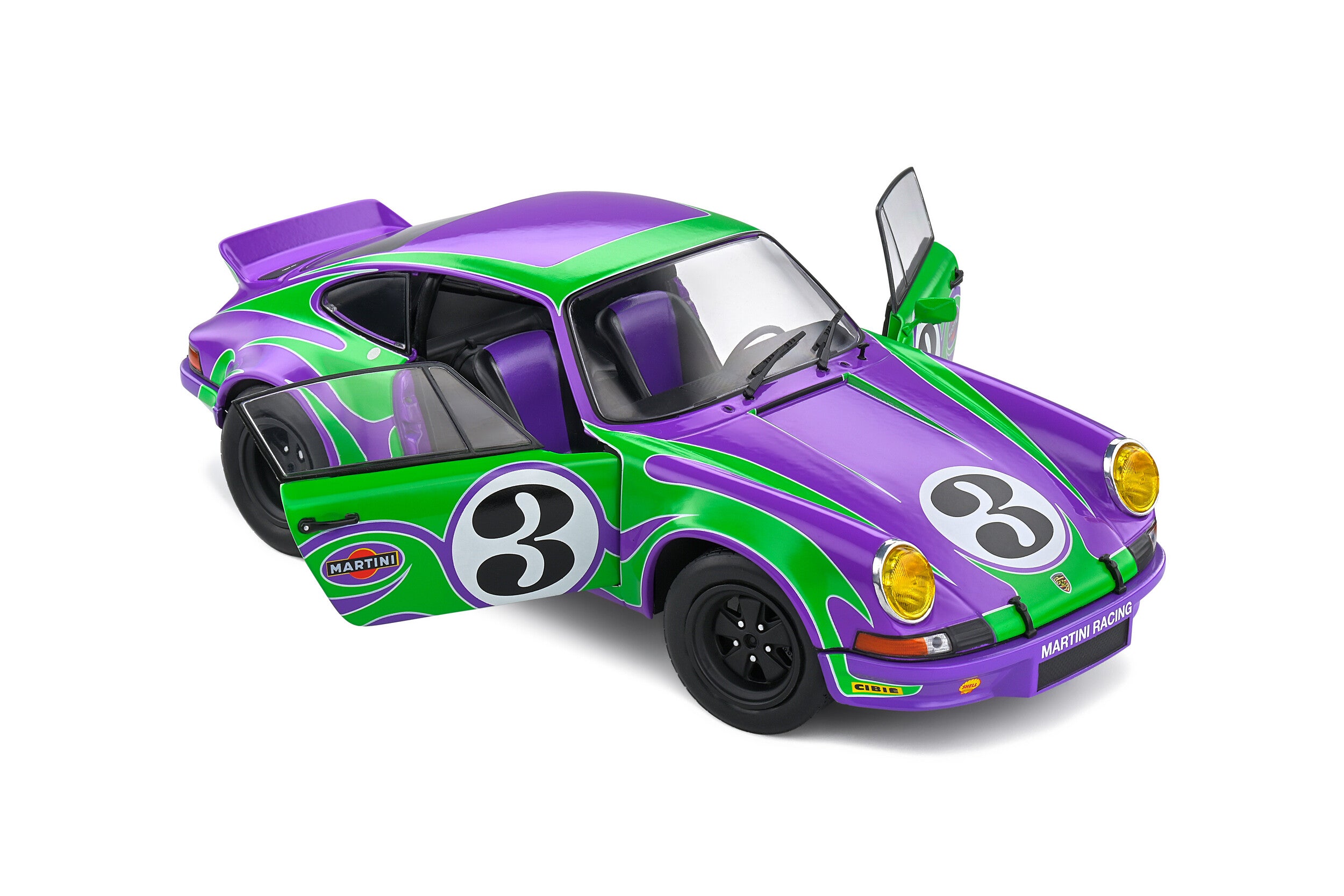 SOLIDO 1801117 MINIATURE PURPLE HIPPY TRIBUTE PURPLE 1973 1/18