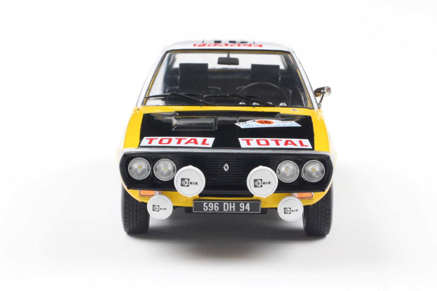 SOLIDO 1803709 MINIATURE RENAULT 17 PH.1 YELLOW N23 PRIVE/ TILBERT
RALLYE DU MAROC 1976 1/18