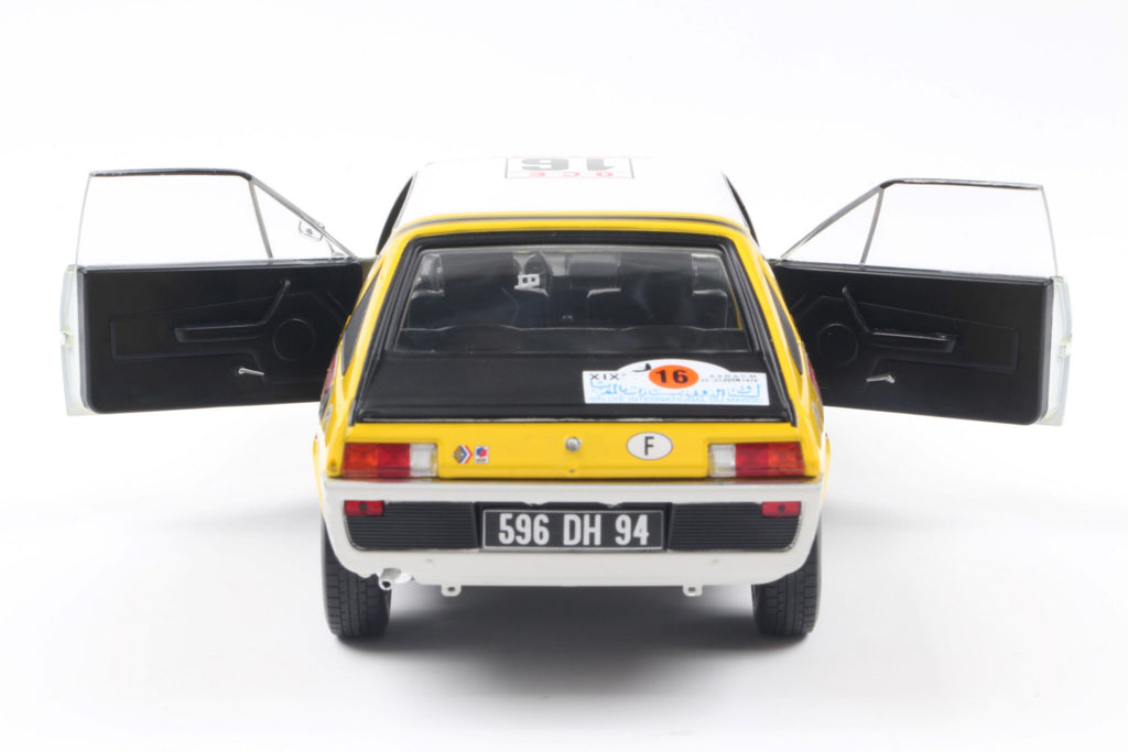 SOLIDO 1803709 MINIATURE RENAULT 17 PH.1 YELLOW N23 PRIVE/ TILBERT
RALLYE DU MAROC 1976 1/18