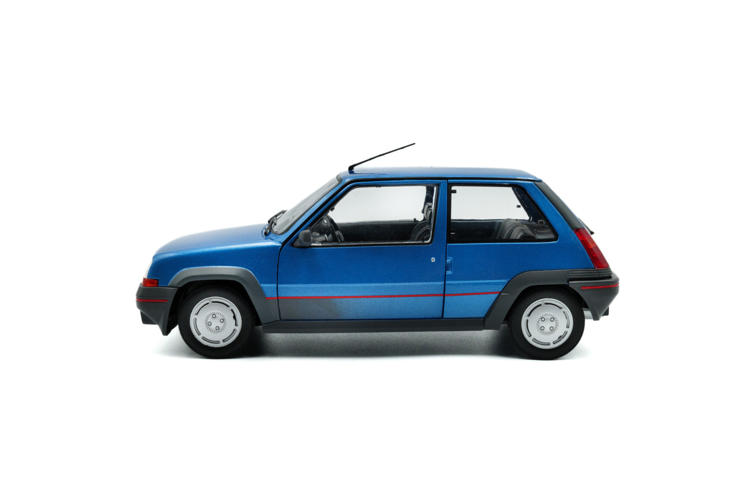 SOLIDO 1810004 MINIATURE RENAULT 5 GT TURBO MK1 BLEU ALPINE 1985 1/18