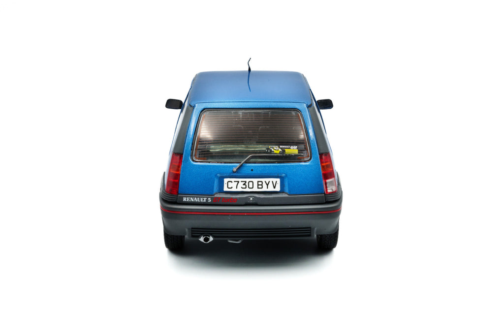 SOLIDO 1810004 MINIATURE RENAULT 5 GT TURBO MK1 BLEU ALPINE 1985 1/18