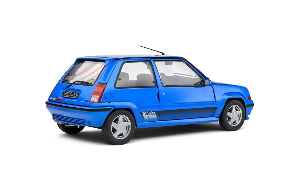 SOLIDO 1810003 MINIATURE RENAULT 5 GT TURBO MK2 BLEU LUMIERE 1989 1/18