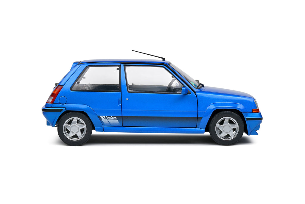 SOLIDO 1810003 MINIATURE RENAULT 5 GT TURBO MK2 BLEU LUMIERE 1989 1/18