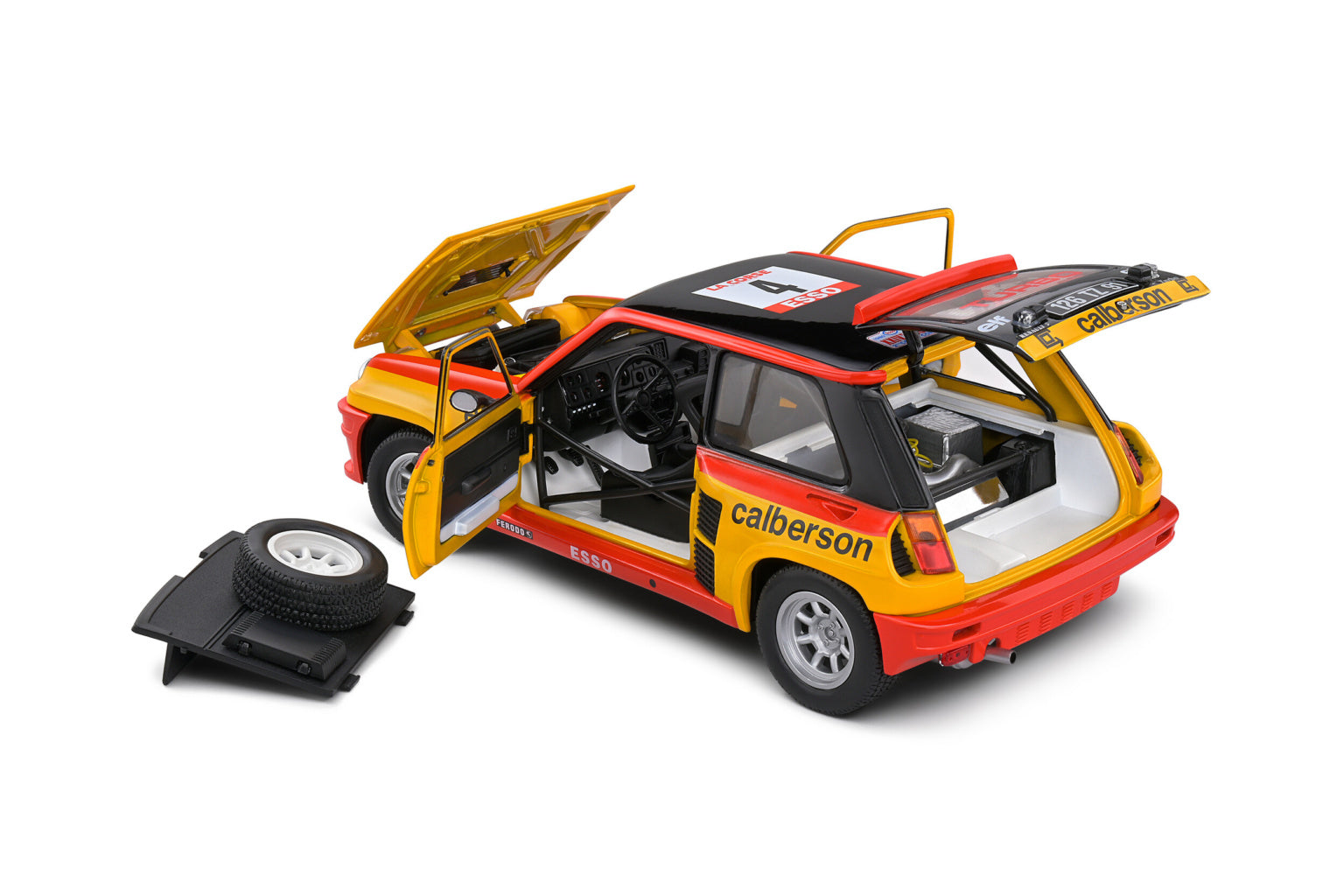 SOLIDO 1801314 MINIATURE RENAULT 5 TURBO YELLOW N4 RAGNOTTI/ANDRIE
TOUR DE CORSE 1980 1/18