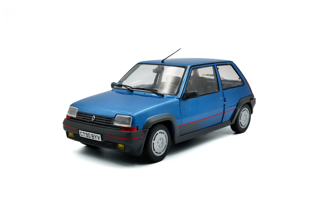 SOLIDO 1810004 MINIATURE RENAULT 5 GT TURBO MK1 BLEU ALPINE 1985 1/18