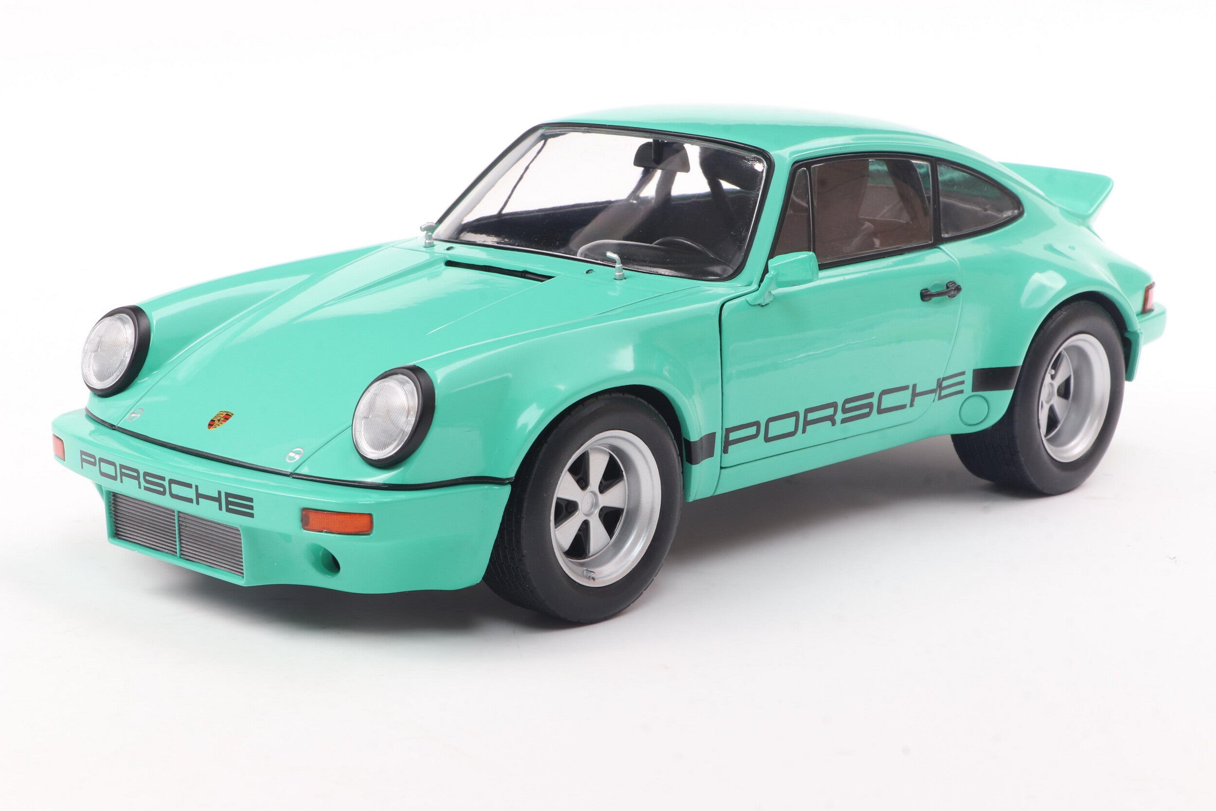SOLIDO 1810705 MINIATURE PORSCHE 911 IROC MINT GREEN 1974 1/18