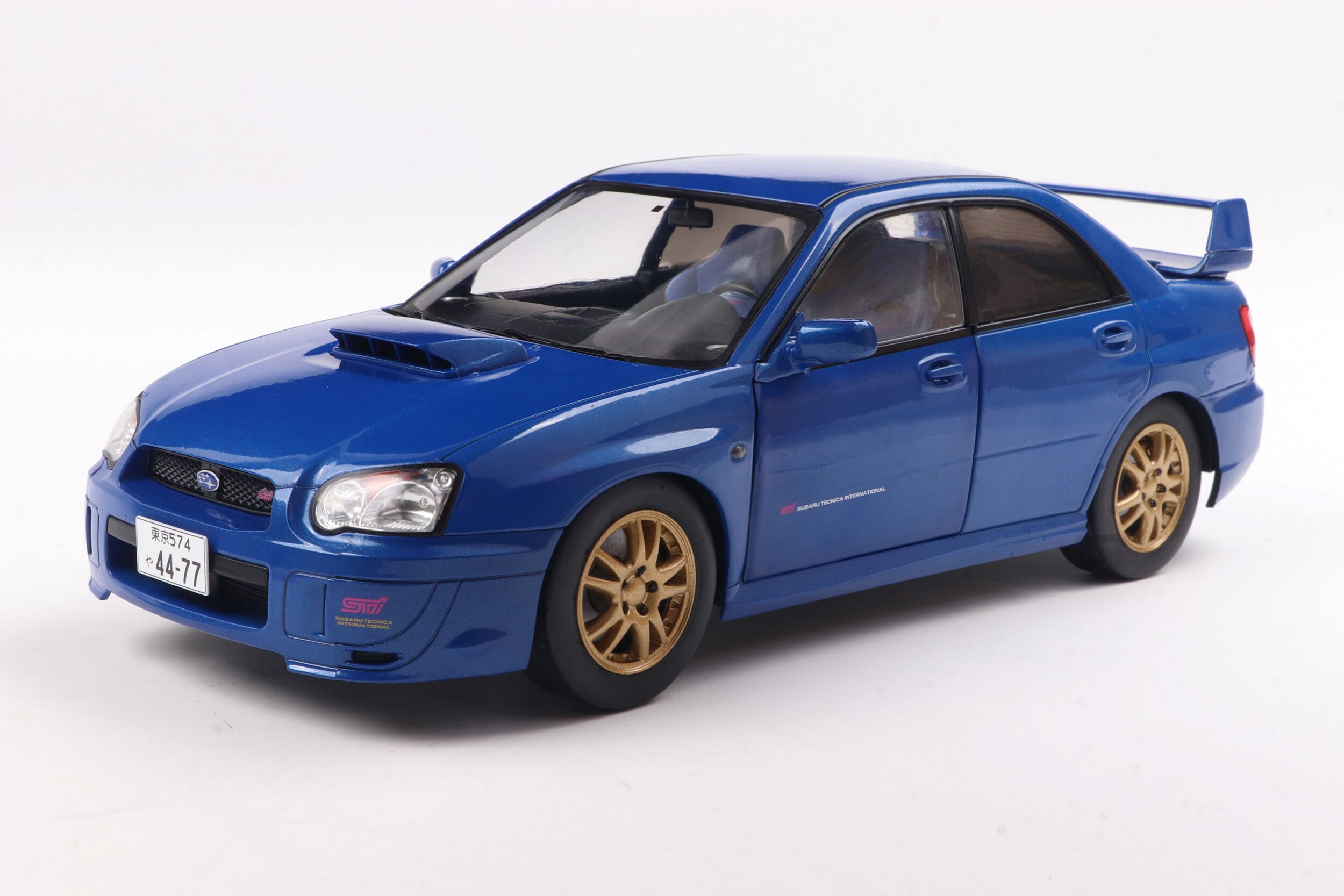 SOLIDO 1812301 MINIATURE SUBARU IMPREZA WRX STI SONIC BLUE 2003 1/18