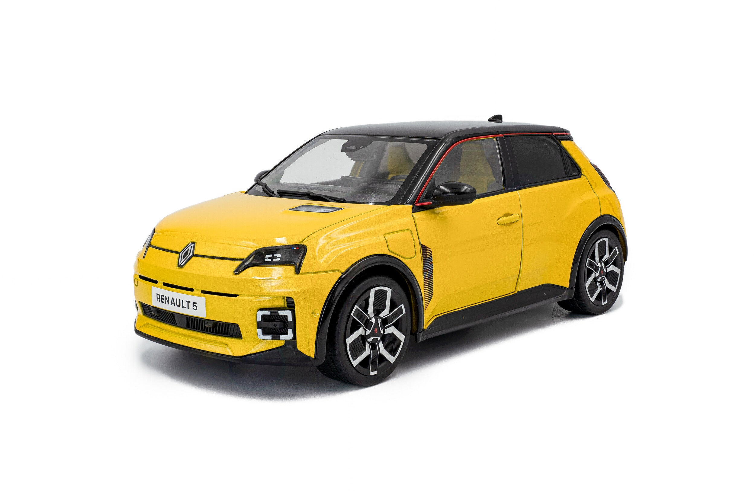 SOLIDO 1812602 MINIATURE RENAULT 5 E-TECH JAUNE POP 2024 1/18