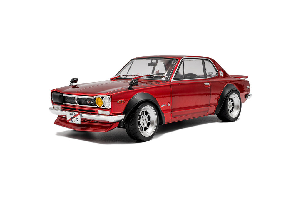 SOLIDO 1813002 MINIATURE NISSAN SKYLINE (C10) HAKOSUKA SOLIDO DO WORKS
RED METALLIC 1970 1/18