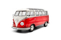 SOLIDO 1813402 MINIATURE VOLKSWAGEN T1 SAMBA RED / WHITE 1962 1/18