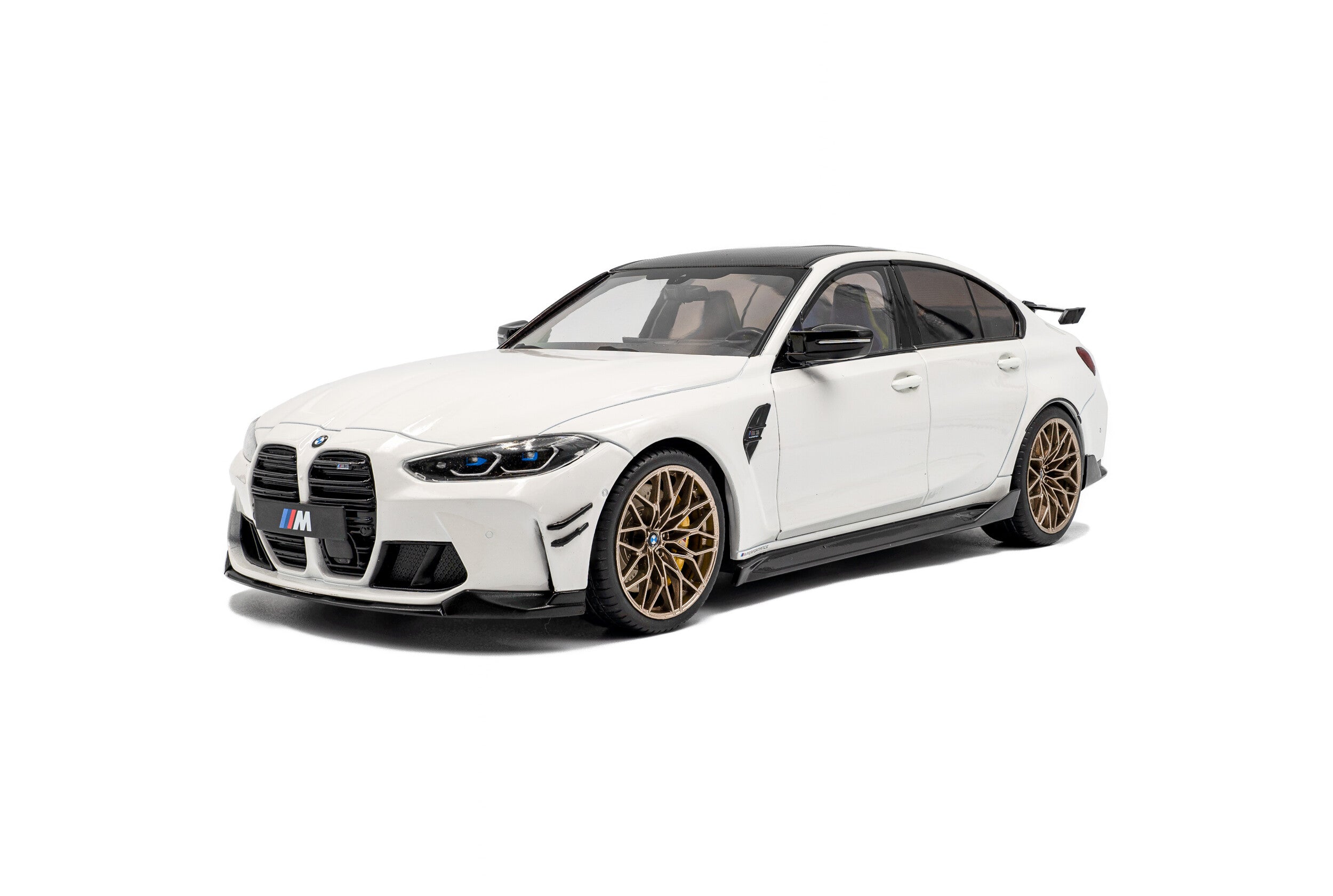 SOLIDO 1814301 MINIATURE BMW M3 PERFORMANCE PARTS ALPINEWEISS UNI 1/18