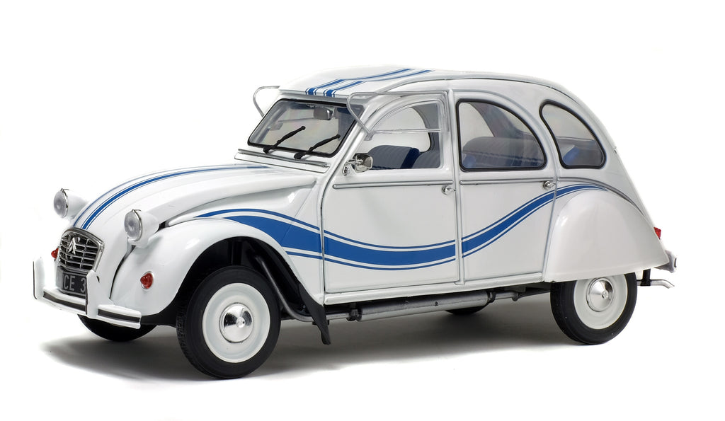 SOLIDO 1850011 MINIATURE CITROËN 2CV 6 FRANCE 3 BLANC MEIJE 1983 1/18