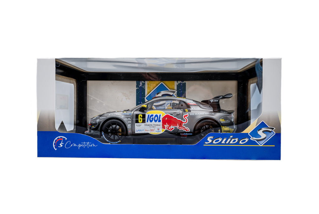 SOLIDO 1801630 MINIATURE ALPINE A110 RGT+ GREY N6 S.LOEB / L.GODEY
RALLYE DU MONT BLANC 2 1/18