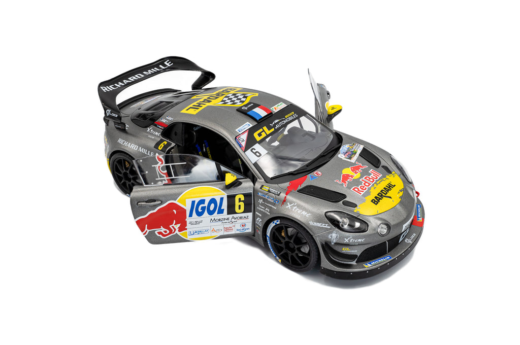 SOLIDO 1801630 MINIATURE ALPINE A110 RGT+ GREY N6 S.LOEB / L.GODEY
RALLYE DU MONT BLANC 2 1/18