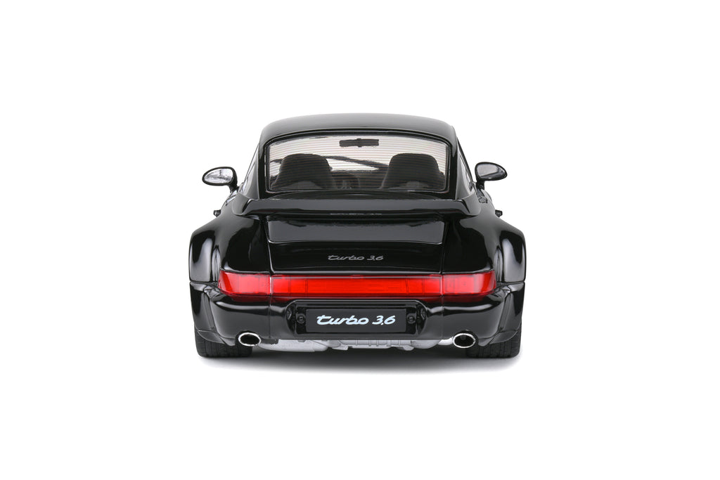 SOLIDO 1803404 MINIATURE PORSCHE 911 (964) TURBO BLACK 1993 1/18