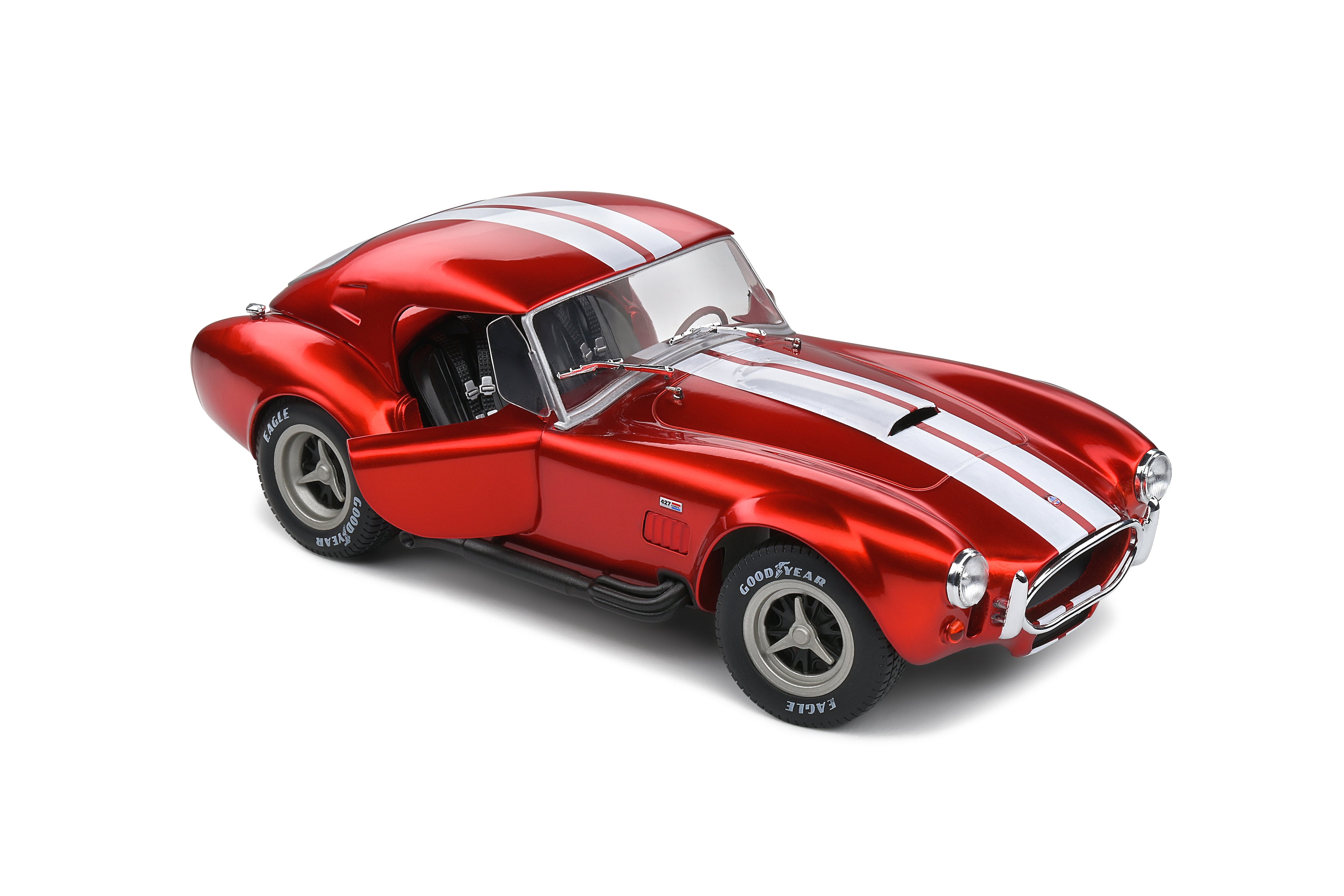 SOLIDO 1804909 MINIATURE SHELBY COBRA 427 MKII METALLIC RED 1965 1/18