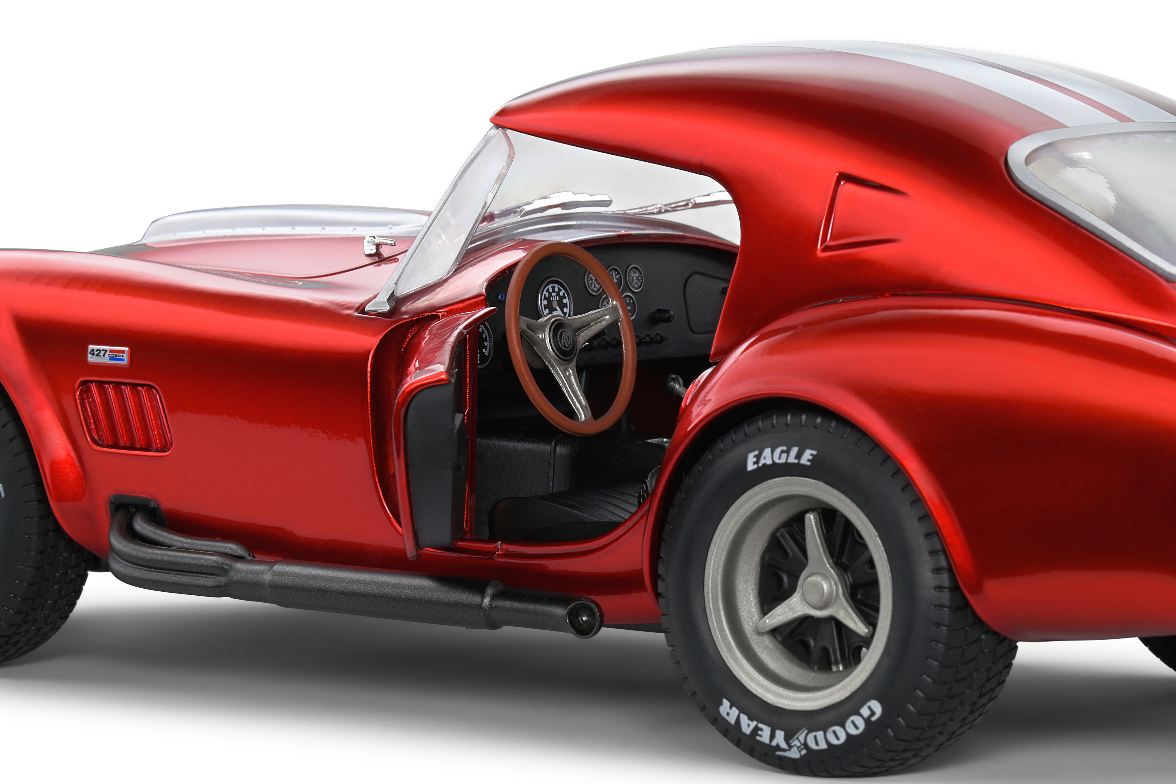 SOLIDO 1804909 MINIATURE SHELBY COBRA 427 MKII METALLIC RED 1965 1/18