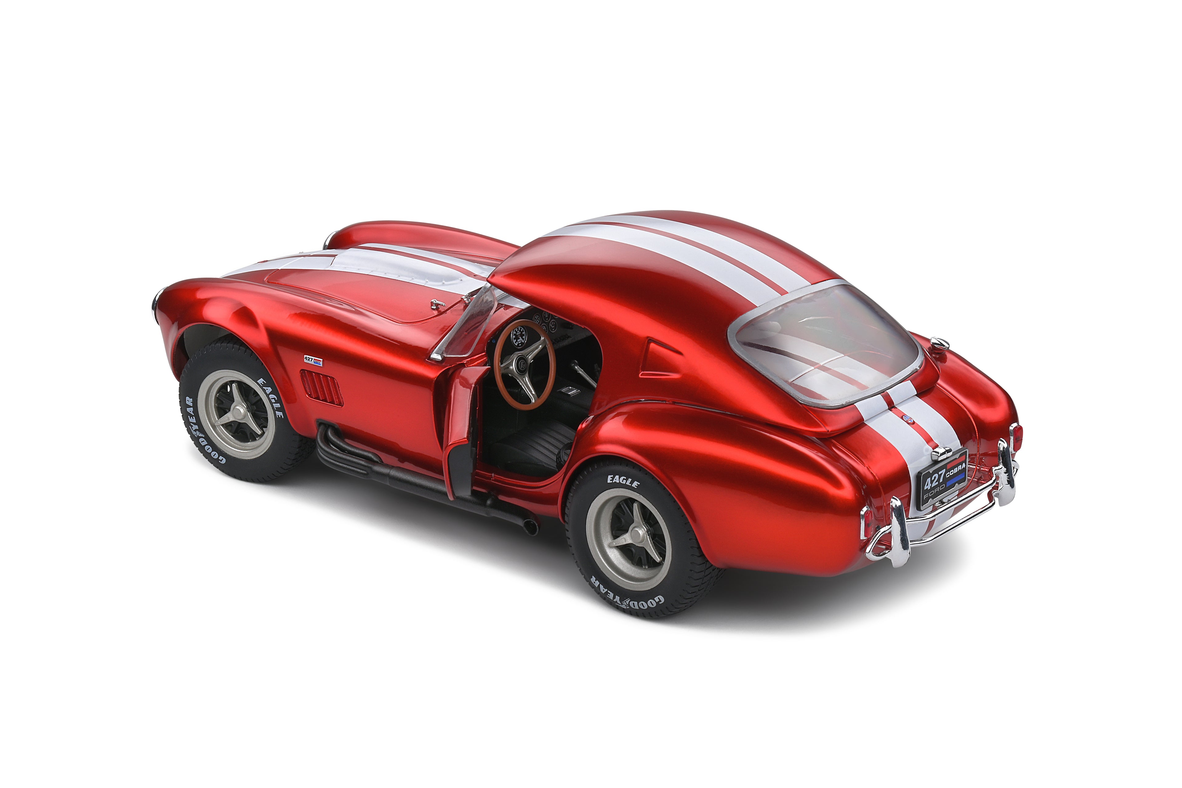SOLIDO 1804909 MINIATURE SHELBY COBRA 427 MKII METALLIC RED 1965 1/18