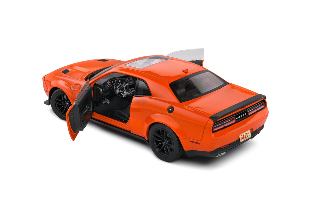 SOLIDO 1805713 MINIATURE DODGE CHALLENGER R/T SCAT PACK WIDEBODY
ORANGE 2023 1/18