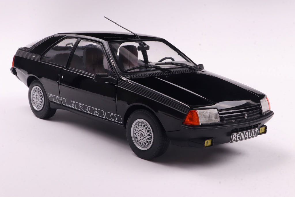 SOLIDO 1806406 MINIATURE RENAULT FUEGO TURBO BLACK 1980 1/18