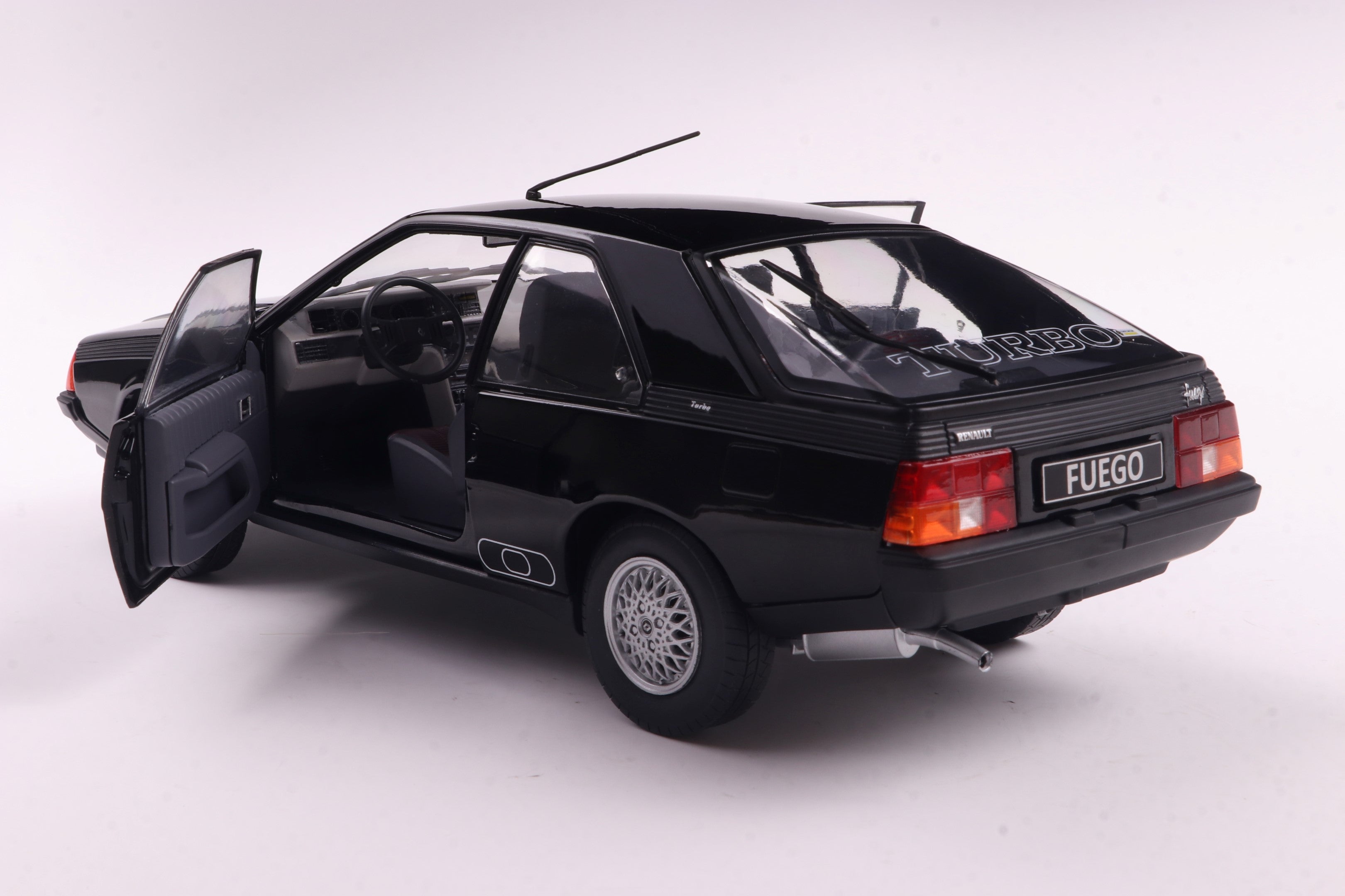 SOLIDO 1806406 MINIATURE RENAULT FUEGO TURBO BLACK 1980 1/18