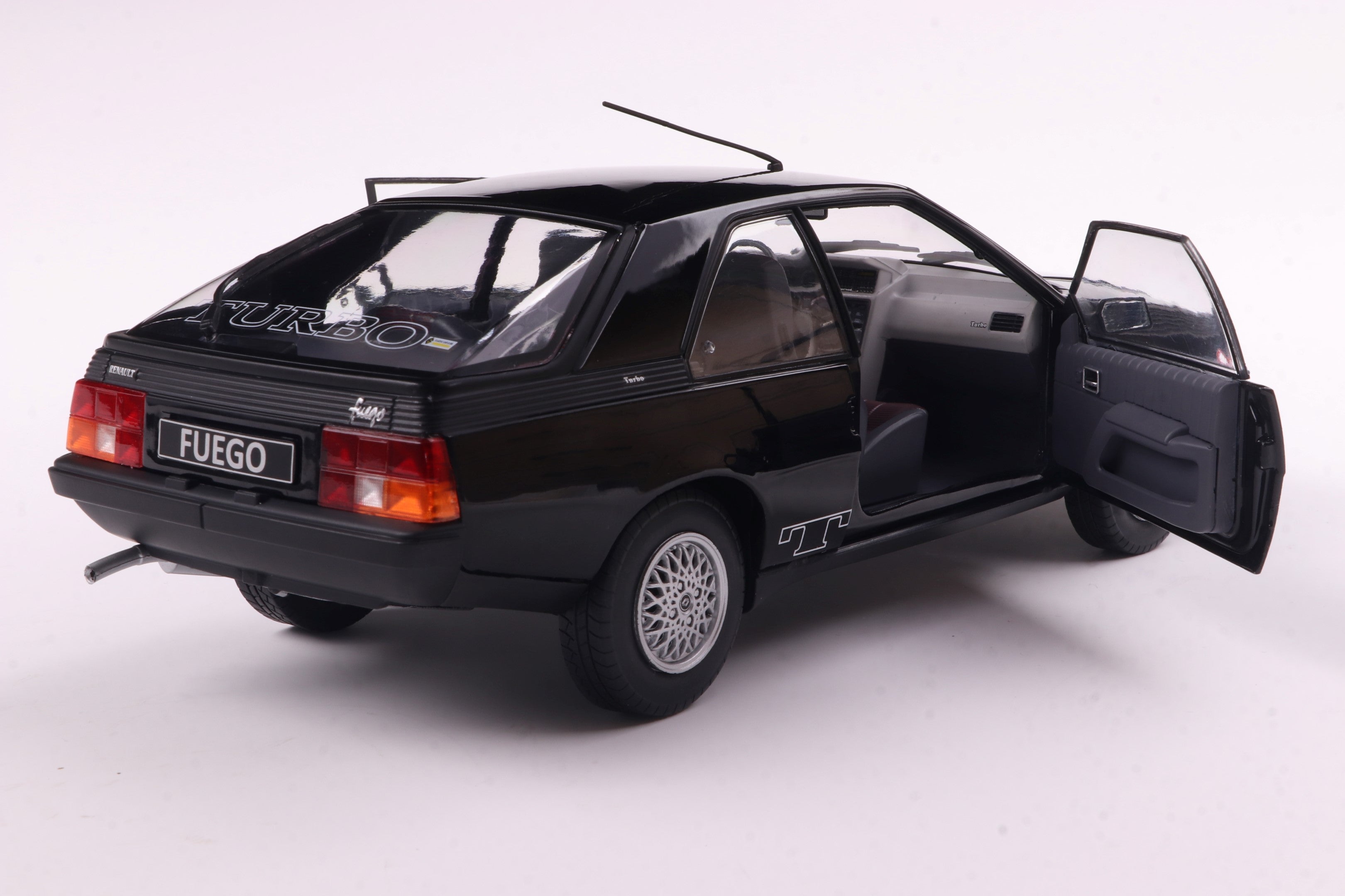 SOLIDO 1806406 MINIATURE RENAULT FUEGO TURBO BLACK 1980 1/18