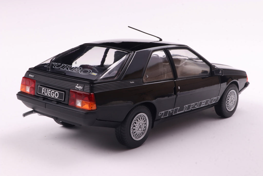 SOLIDO 1806406 MINIATURE RENAULT FUEGO TURBO BLACK 1980 1/18