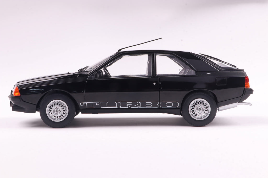 SOLIDO 1806406 MINIATURE RENAULT FUEGO TURBO BLACK 1980 1/18