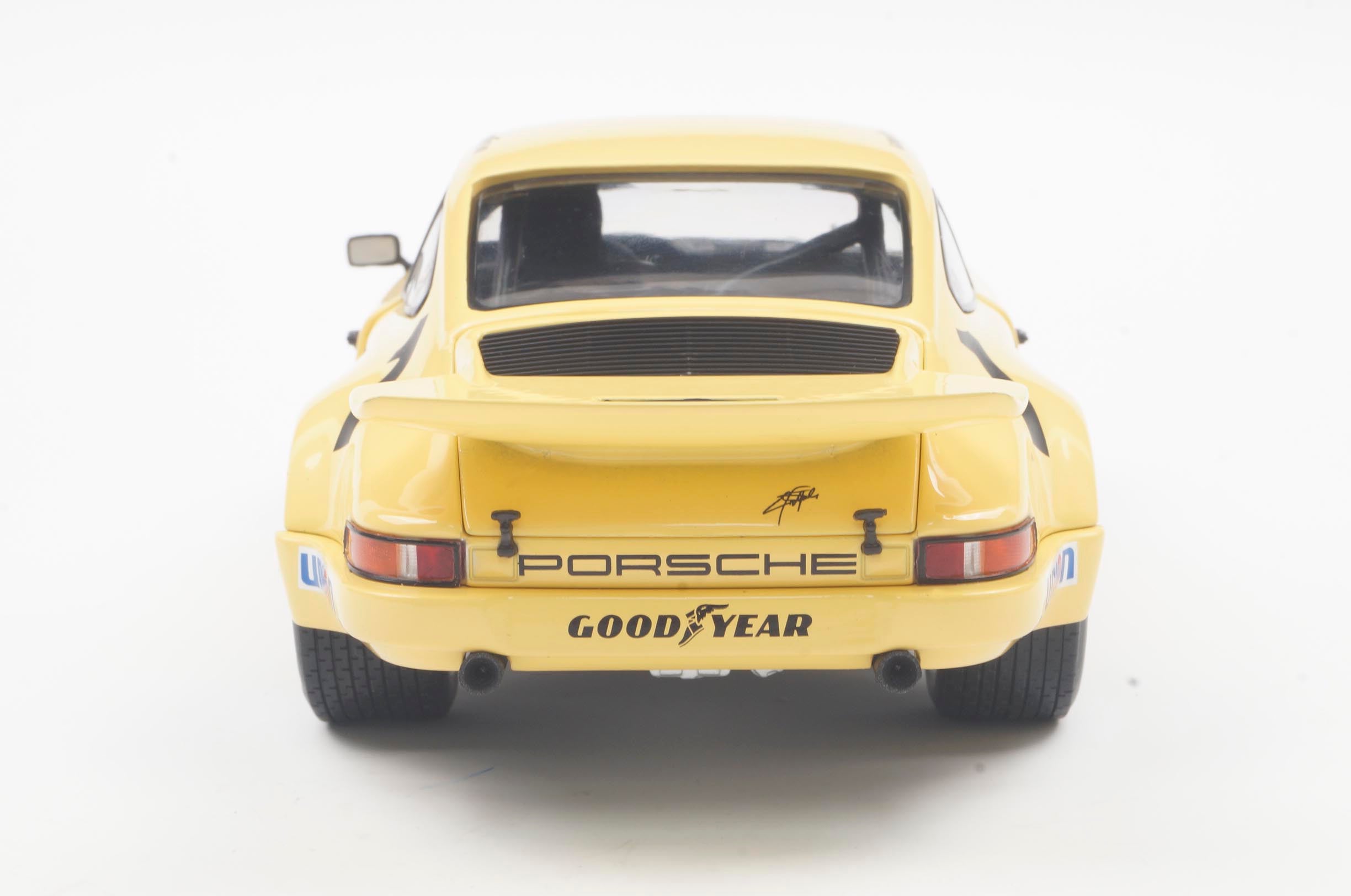SOLIDO 1810703 MINIATURE PORSCHE 911 IROC YELLOW N1 FITTIPALDI 1974 1/18