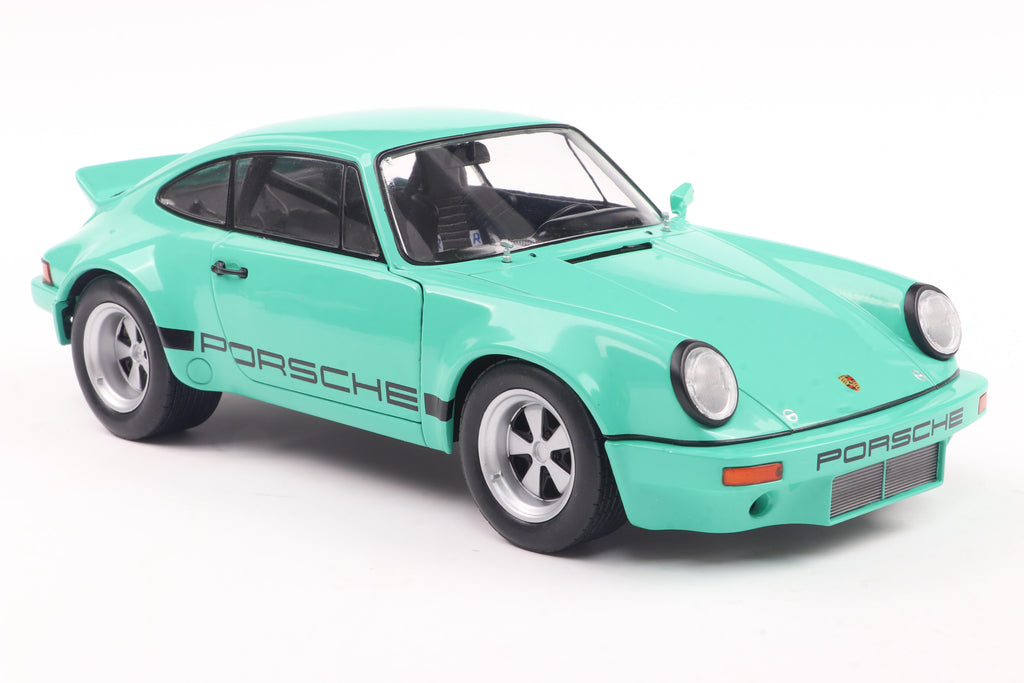 SOLIDO 1810705 MINIATURE PORSCHE 911 IROC MINT GREEN 1974 1/18