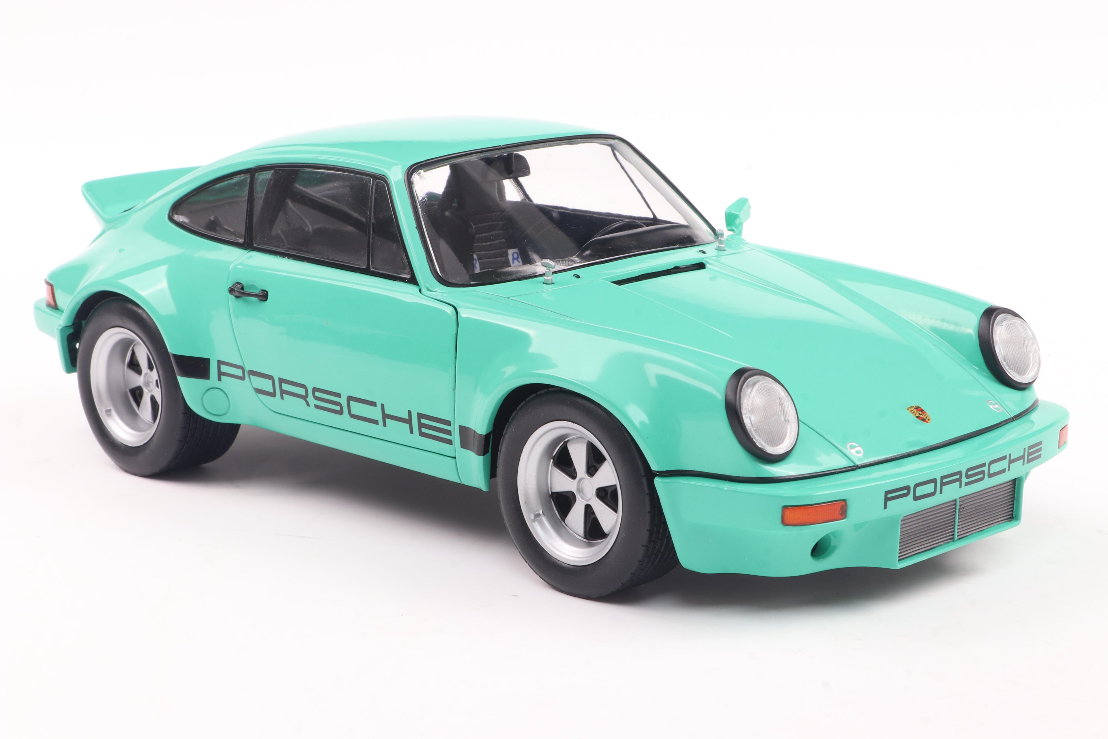 SOLIDO 1810705 MINIATURE PORSCHE 911 IROC MINT GREEN 1974 1/18