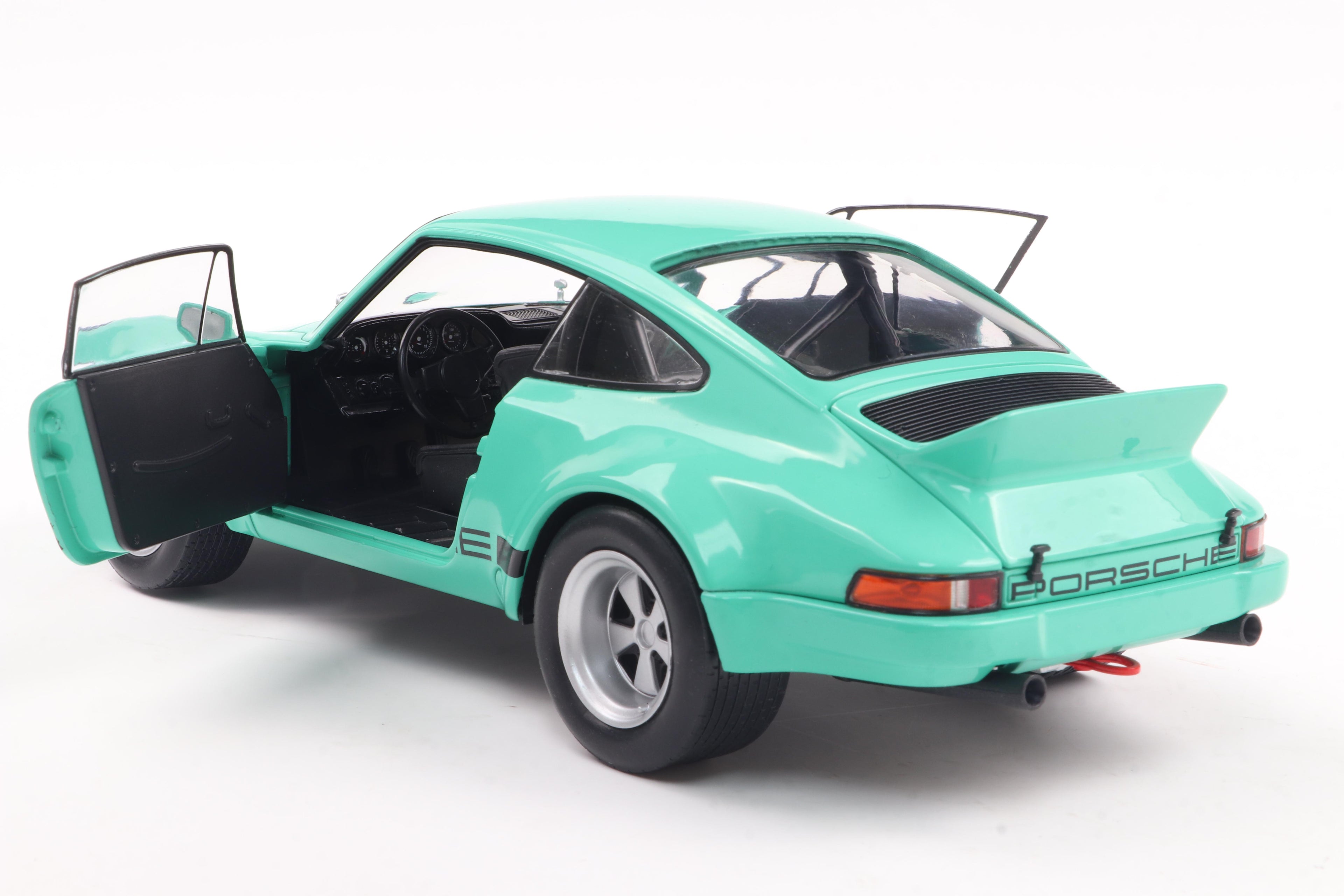 SOLIDO 1810705 MINIATURE PORSCHE 911 IROC MINT GREEN 1974 1/18