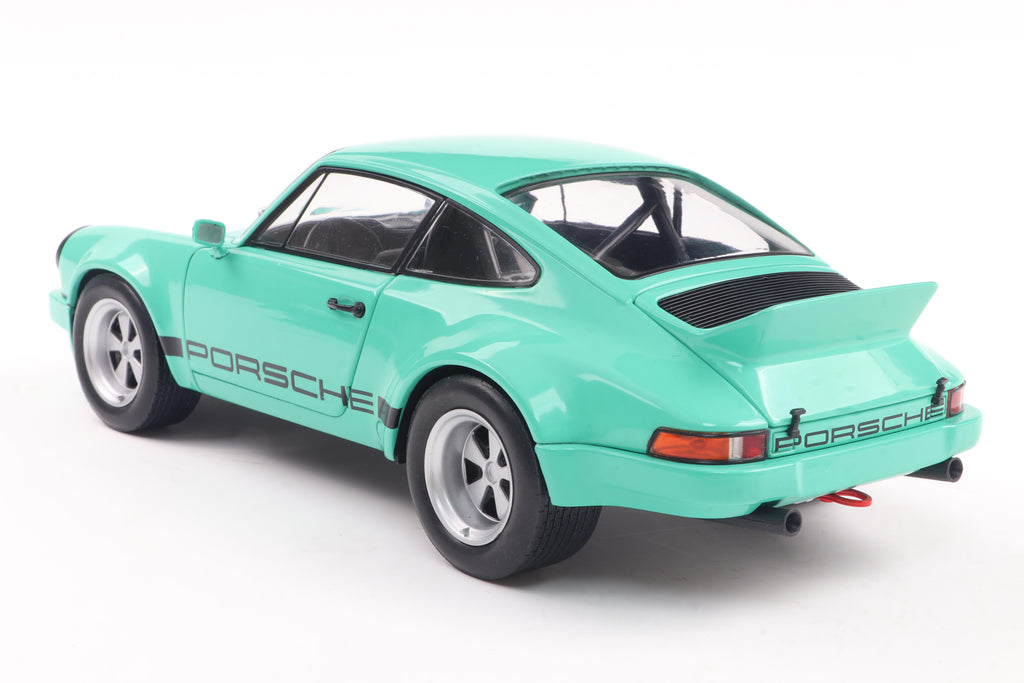 SOLIDO 1810705 MINIATURE PORSCHE 911 IROC MINT GREEN 1974 1/18