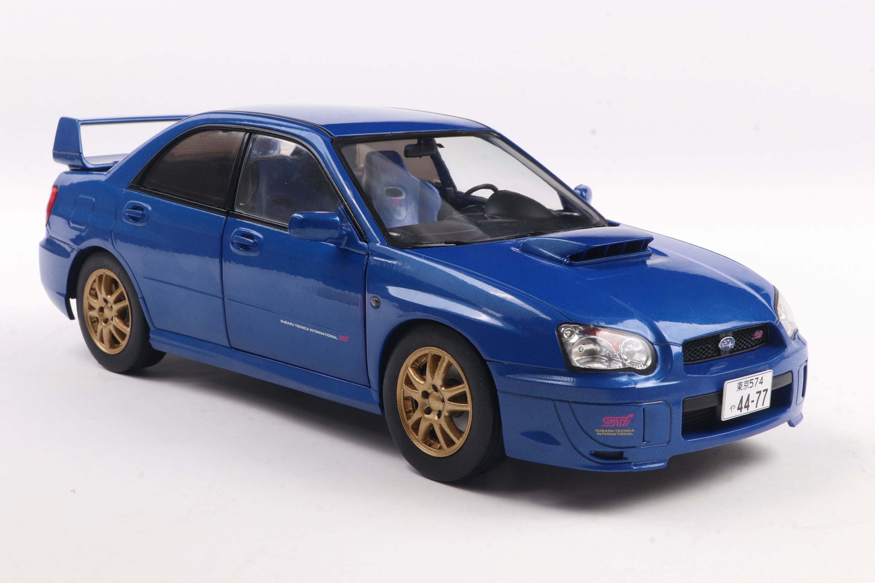 SOLIDO 1812301 MINIATURE SUBARU IMPREZA WRX STI SONIC BLUE 2003 1/18