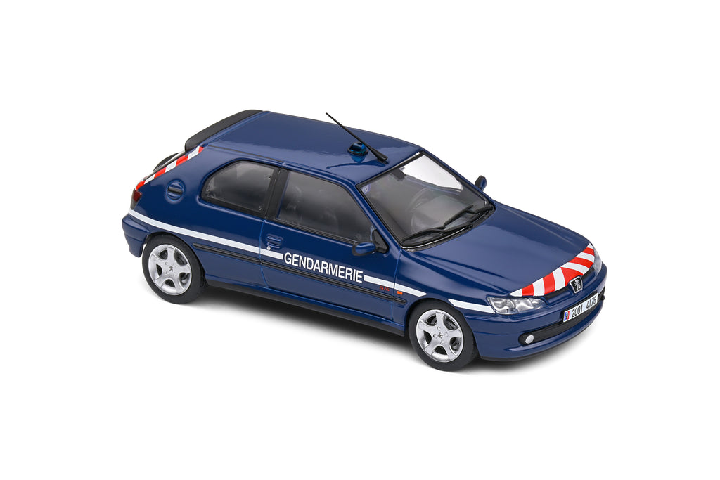 SOLIDO 4311407 MINITATURE PEUGEOT 306 S16 GENDARMERIE BLUE 1998 1/43
