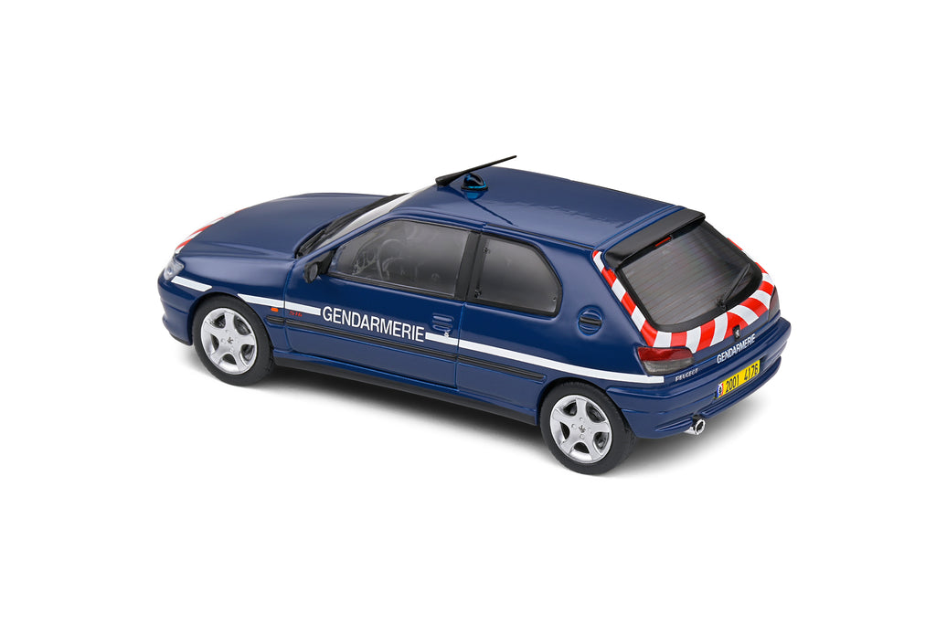 SOLIDO 4311407 MINITATURE PEUGEOT 306 S16 GENDARMERIE BLUE 1998 1/43