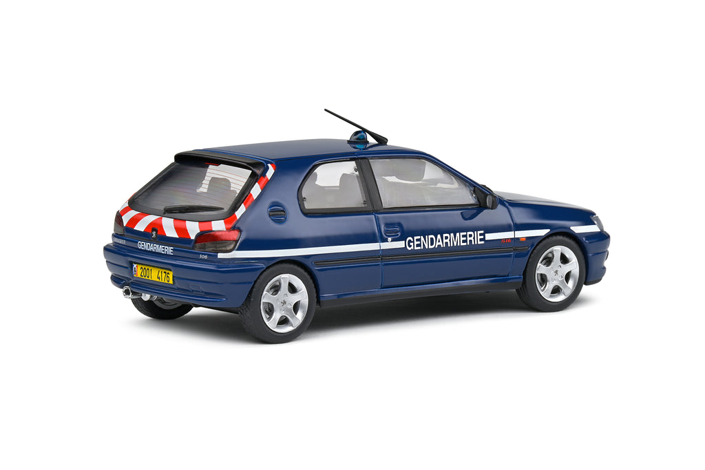 SOLIDO 4311407 MINITATURE PEUGEOT 306 S16 GENDARMERIE BLUE 1998 1/43