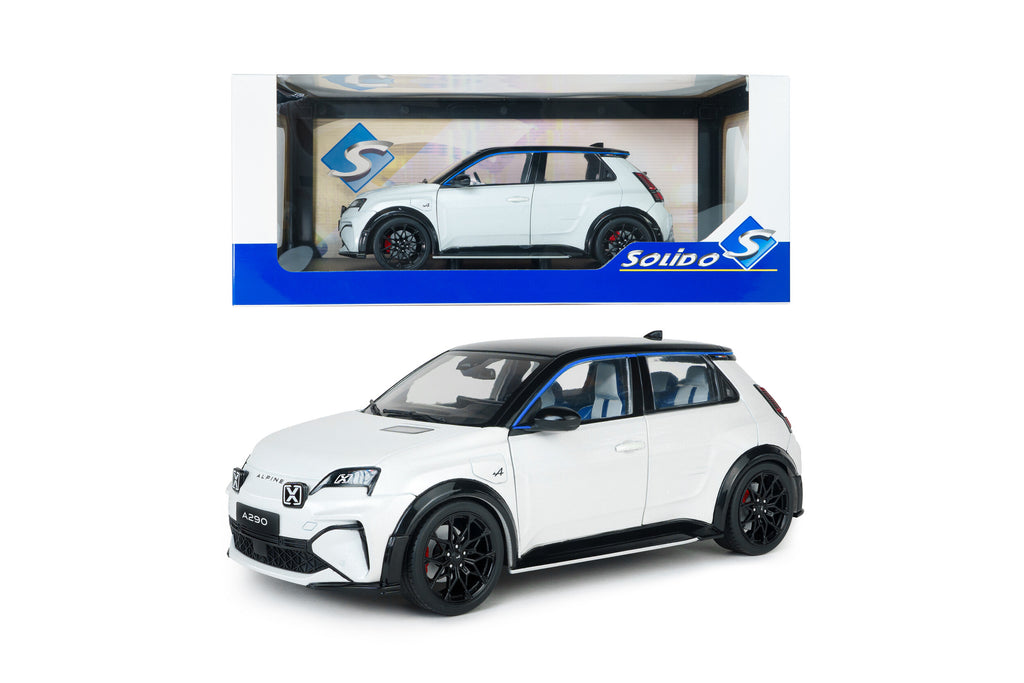 SOLIDO 1812604 MINIATURE ALPINE A290 GTS WHITE 2024 1/18
