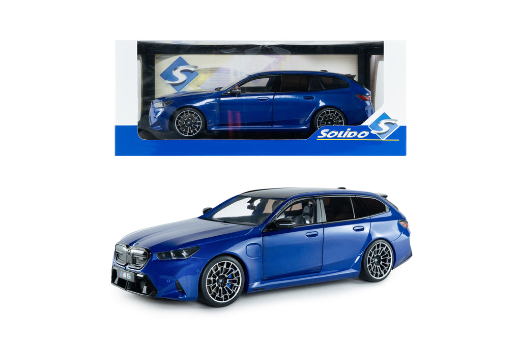 SOLIDO 1814801 MINIATURE BMW M5 TOURING M MARINA BAY BLUE METALLIC 2024 1/18