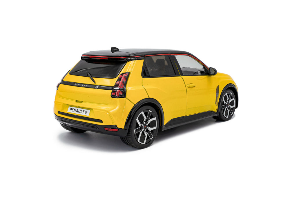 SOLIDO 1812602 MINIATURE RENAULT 5 E-TECH JAUNE POP 2024 1/18