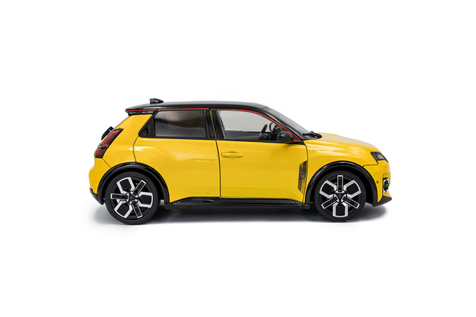 SOLIDO 1812602 MINIATURE RENAULT 5 E-TECH JAUNE POP 2024 1/18