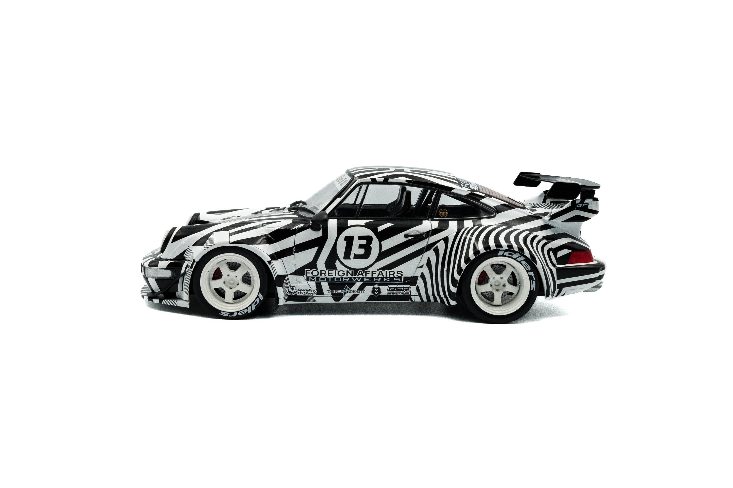 SOLIDO 1807513 MINIATURE RWB BODYKIT "THE ZEBRA" CAMOUFLAGE 2022 1/18