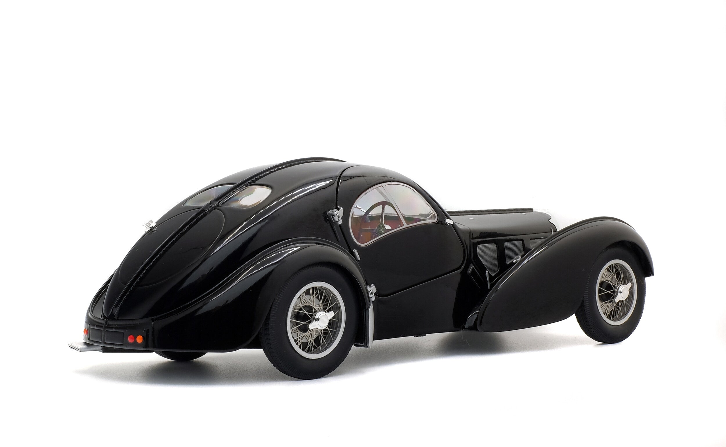 SOLIDO 1802101 MINIATURE BUGATTI ATLANTIC TYPE 57 SC BLACK 1937 1/18