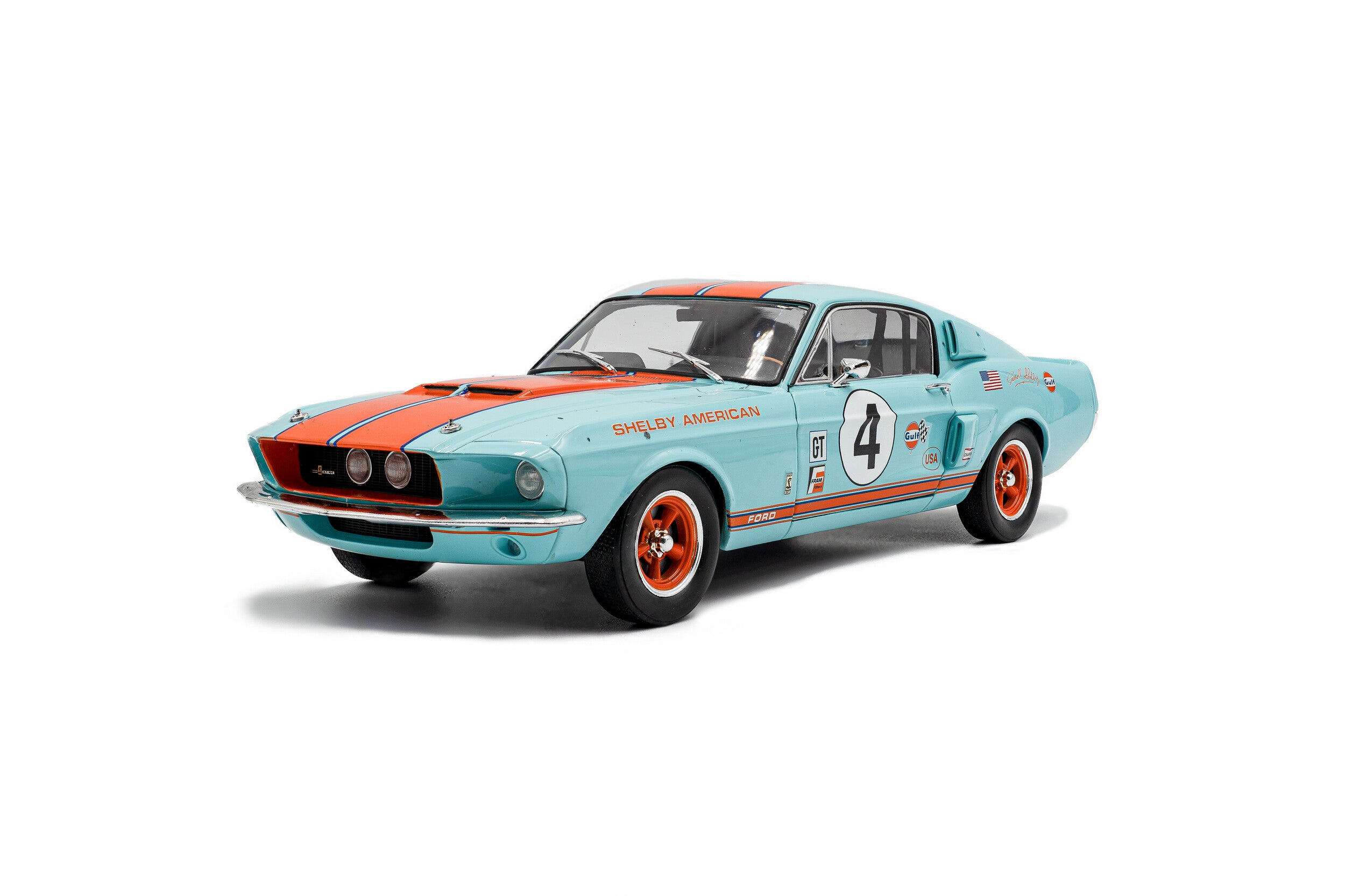 SOLIDO 1802911 MINIATURE SHELBY GT500 RACING TRIBUTE 1967 1/18