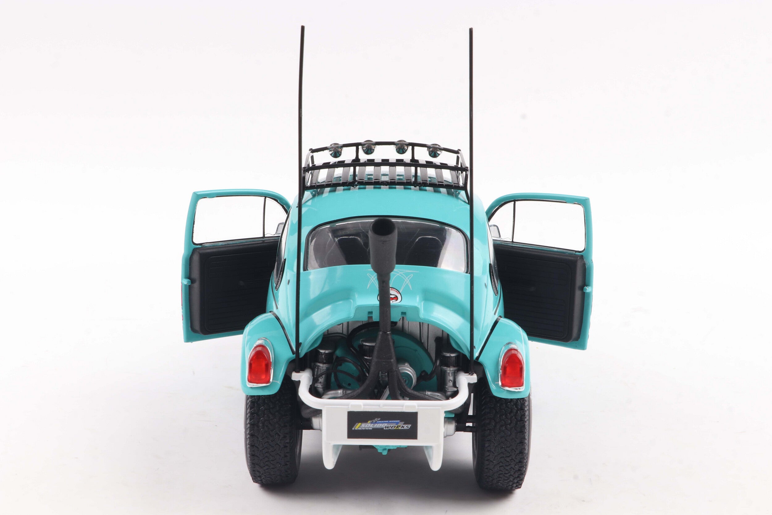 SOLIDO 1809604 MINIATURE VOLKSWAGEN BEETLE ALL ROAD MIAMI GREEN 1976 1/18