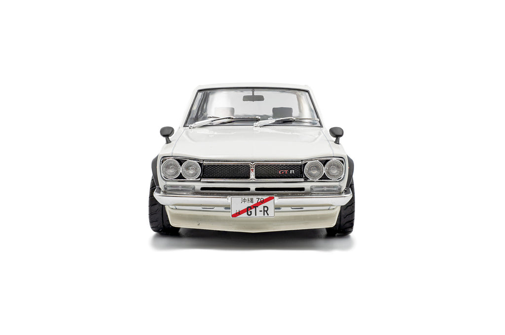 SOLIDO 1813001 MINIATURE NISSAN SKYLINE (C10) HAKOSUKA SOLIDO DO WORKS
PEARL WHITE 1970 1/18