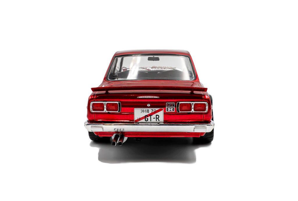 SOLIDO 1813002 MINIATURE NISSAN SKYLINE (C10) HAKOSUKA SOLIDO DO WORKS
RED METALLIC 1970 1/18