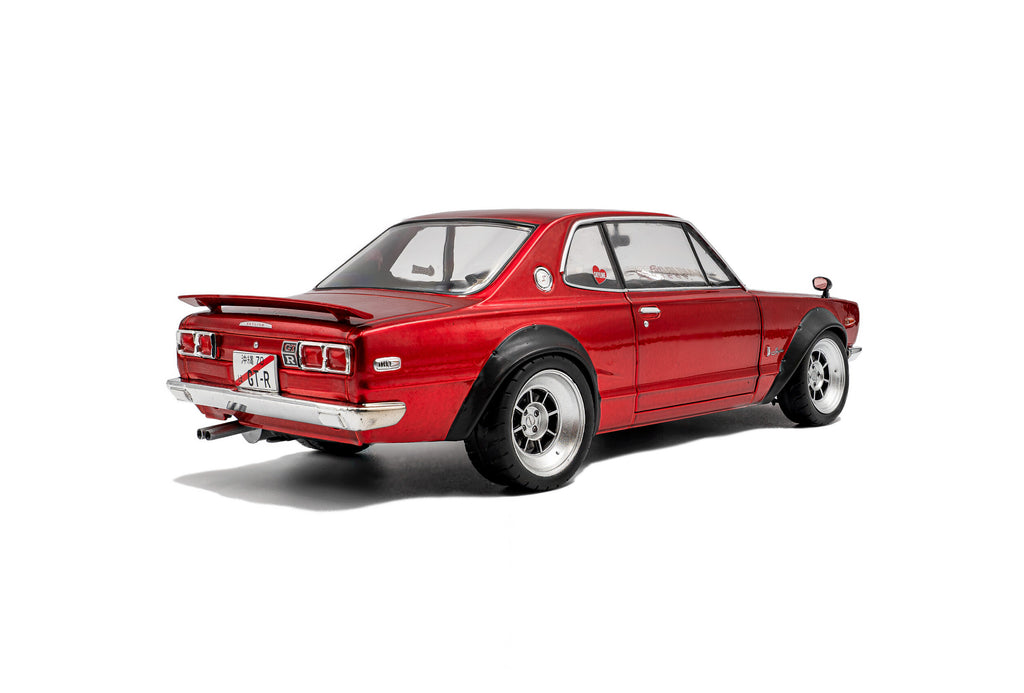 SOLIDO 1813002 MINIATURE NISSAN SKYLINE (C10) HAKOSUKA SOLIDO DO WORKS
RED METALLIC 1970 1/18