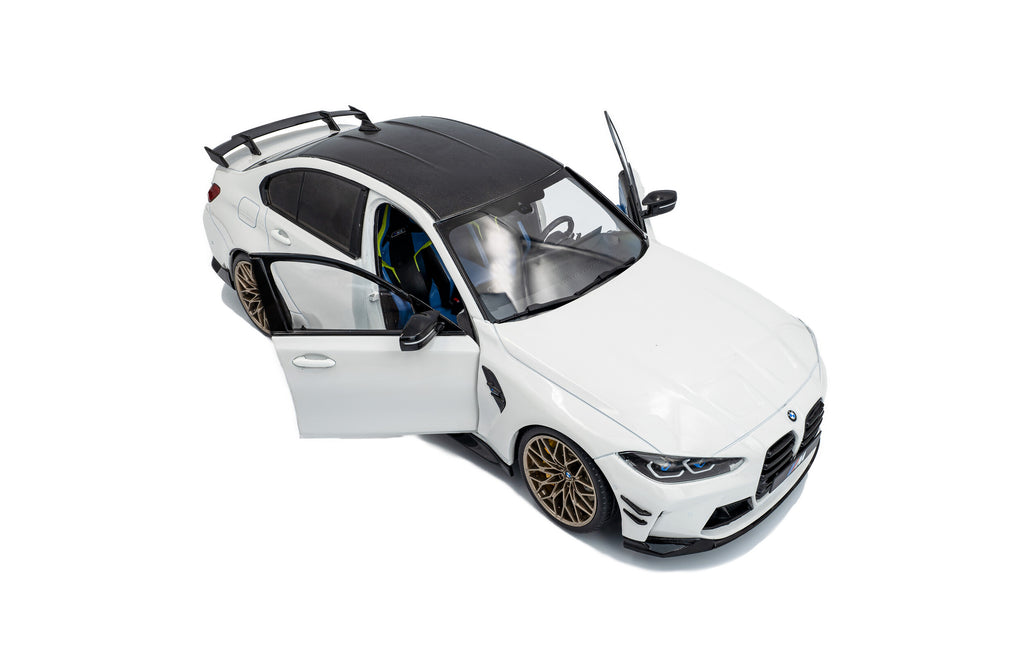 SOLIDO 1814301 MINIATURE BMW M3 PERFORMANCE PARTS ALPINEWEISS UNI 1/18
